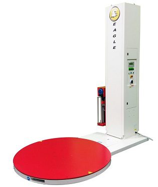 Stretch wrap machine with control panel
