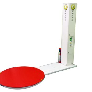 Industrial packaging equipment with round base