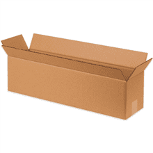 Open cardboard box on white background