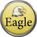 Eagle emblem with yellow background