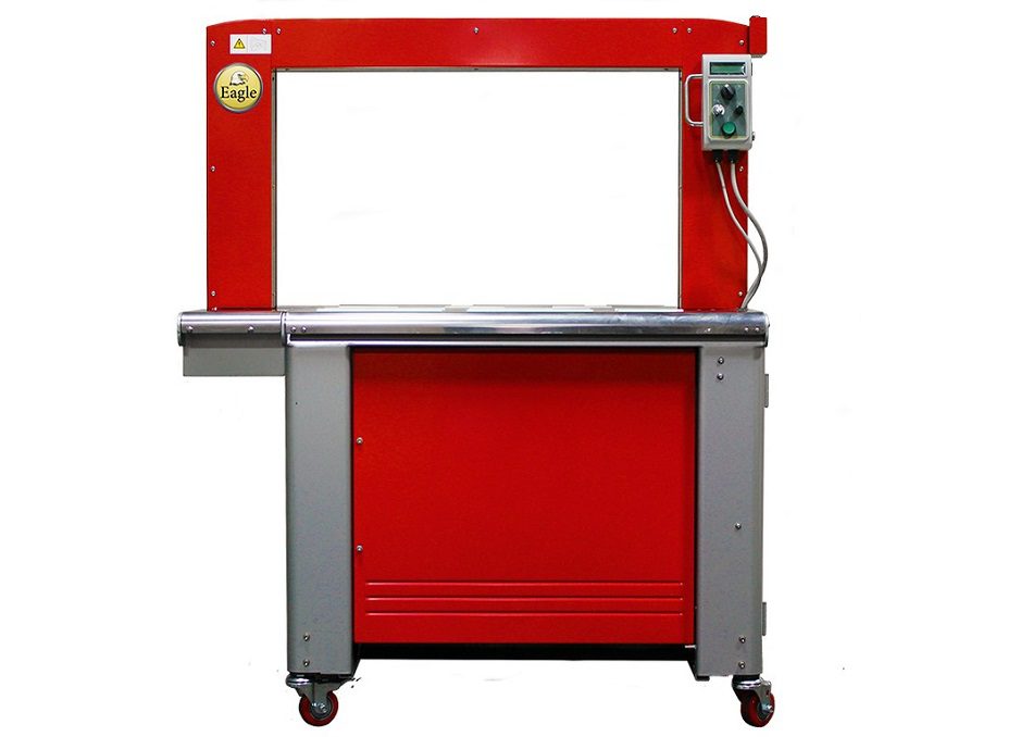 Red automatic strapping machine