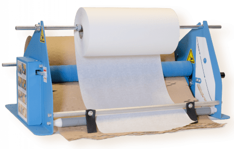 Blue paper roll holder