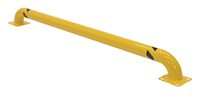 Yellow electric guitar with a sleek design.