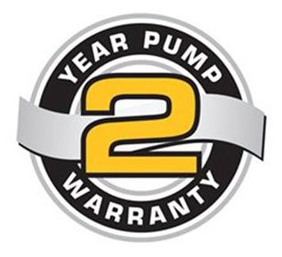 Warranty emblem with number 2