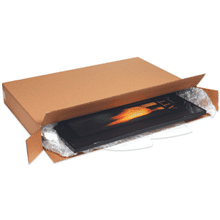 Electric fireplace packaging