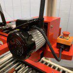Close-up of motor on factory equipment