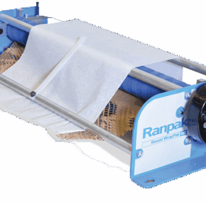 Blue and white packaging tool