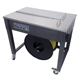 Mobile carton strapping machine