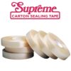 Rolls of Supreme carton sealing tape