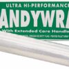 Clear stretch film roll with green box