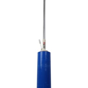 Blue stretch film dispenser with handle