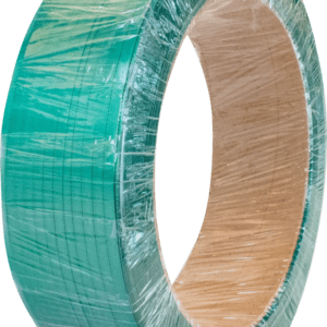 Green plastic strapping coil roll