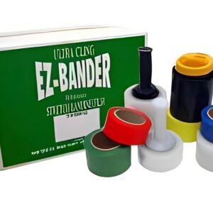Colorful adhesive tape rolls with dispenser