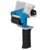 Blue and black handheld packing tape dispenser