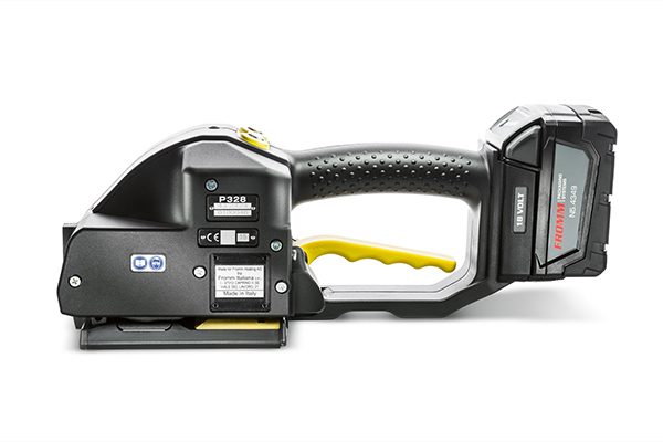 Cordless handheld strapping tensioner tool
