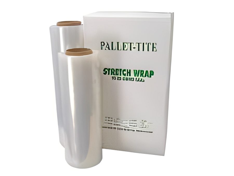 Two clear plastic wrap rolls with box