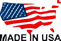 Dripping American flag map with text