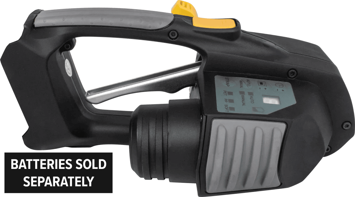 Handheld cordless strapping tool