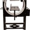 Industrial circular machine with rollers and pedal