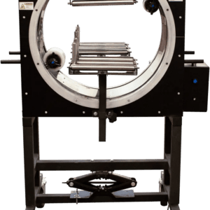 Industrial circular machine with rollers and pedal