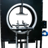 Industrial ring shaped packaging machine with foot pedal