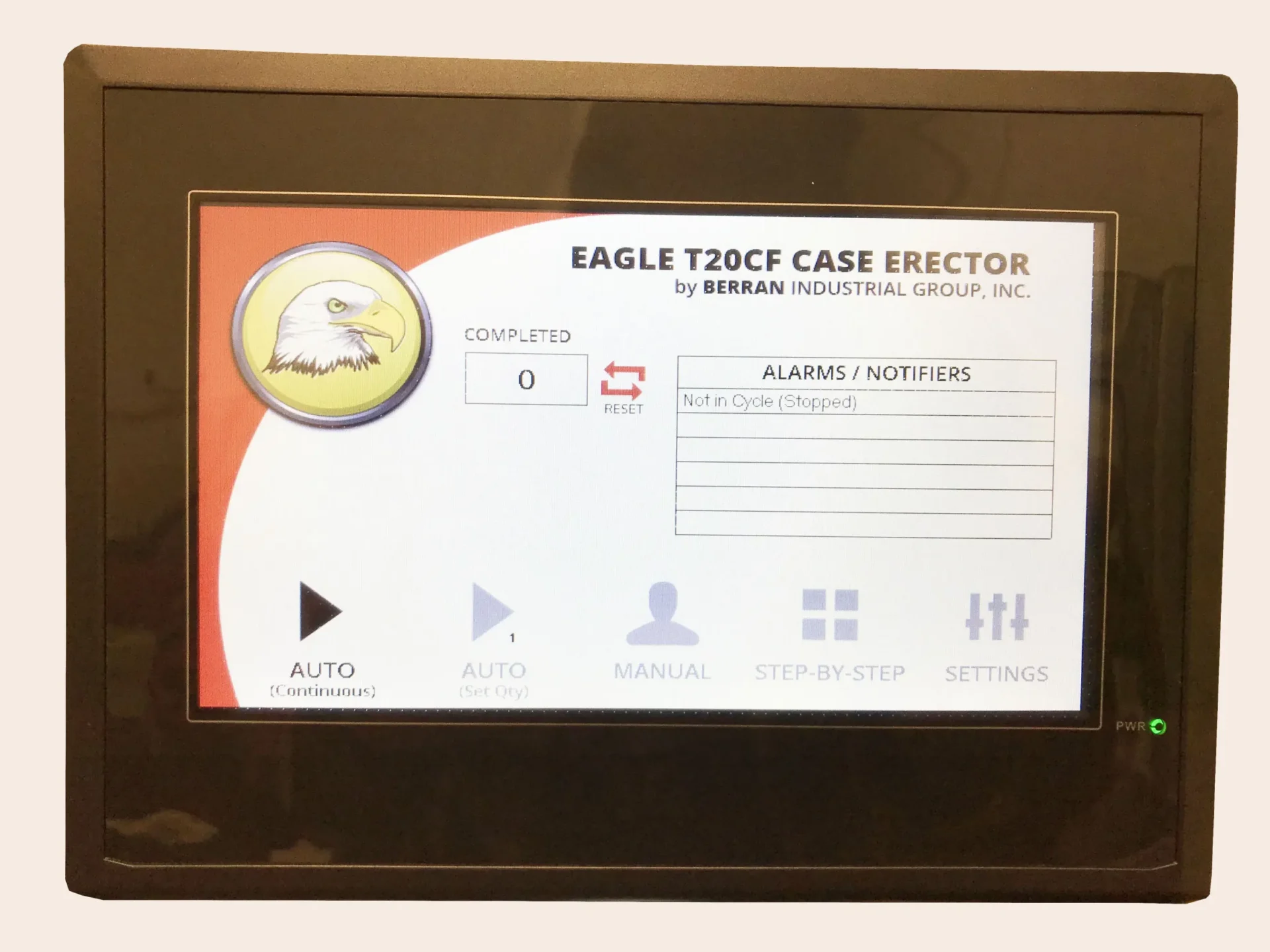 Eagle T20CF Fully Automatic Case Erector and Bottom Sealer - Case Sizes: Length: 11" to 20.5", Width: 5.5" to 15", Height: 3.5 to 16" - Image 2