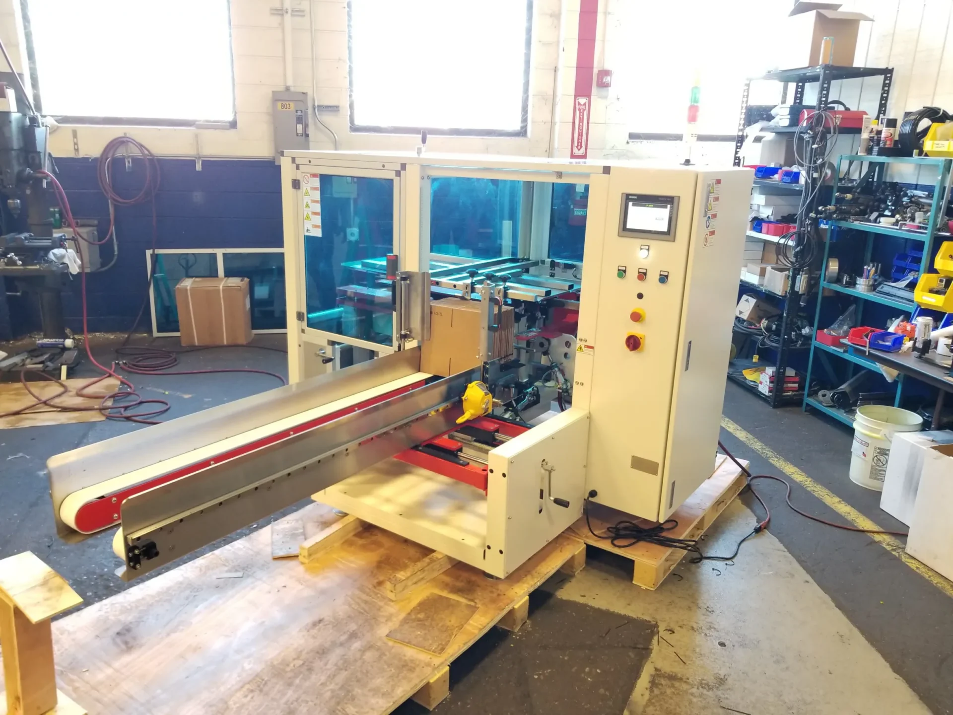 Eagle T20CF-SM Fully Automatic Case Erector and Bottom Sealer for Small Cartons - Case Size: Length: 6.5" to 13", Width: 4.5" to 15", Height: 3.5 to 16" - Image 2